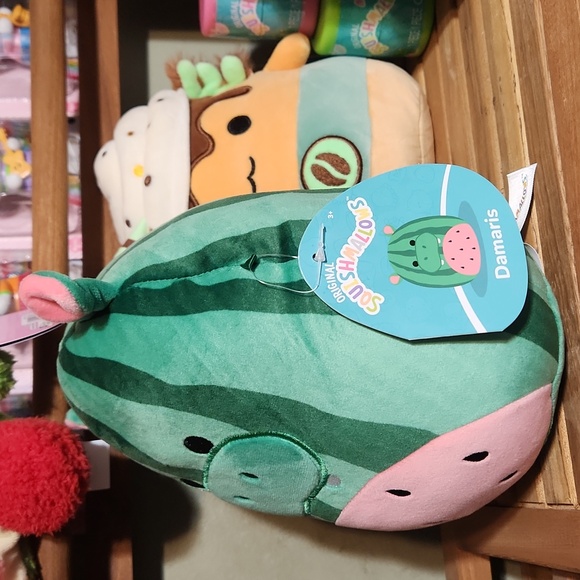 Damaris the Watermelon Hippo Crossover Squishmallow NWT 8” - Picture 2 of 3